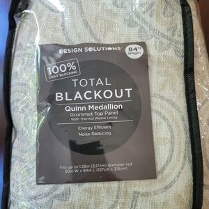 2 Blackout curtain panels
